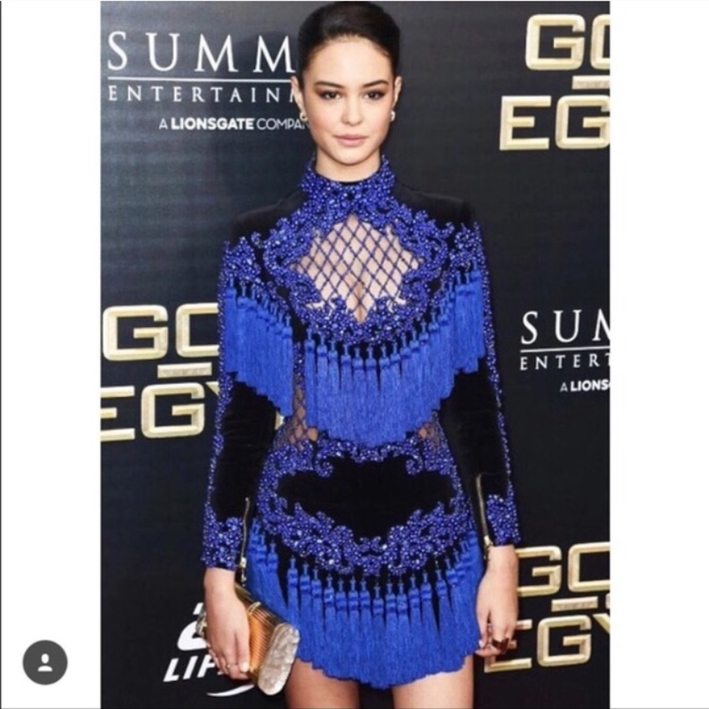NWT Gorgeous designer party fringe dress